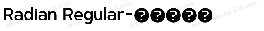 Radian Regular字体转换